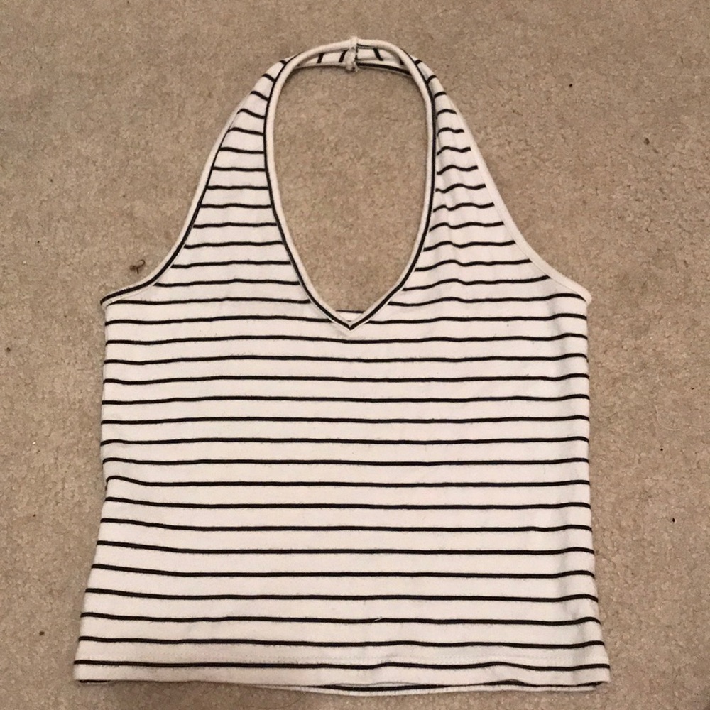 Stripe halter top